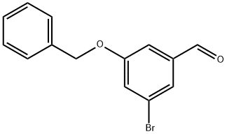 3-苄氧基-5-溴苯甲醛 结构式