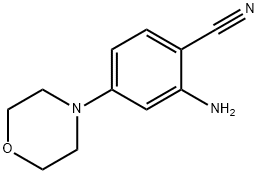 2-氨基-4-(4-吗啉基)苯腈 结构式