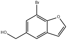 7-BROMO-5-BENZOFURANMETHANOL 结构式