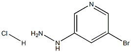 Pyridine, 3-bromo-5-hydrazinyl-, hydrochloride 结构式