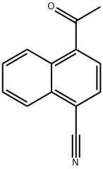 4-乙酰基-1-萘甲腈 结构式