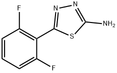 5-(2,6-difluorophenyl)-1,3,4-thiadiazol-2-amine 结构式