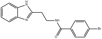 N-[2-(1H-benzimidazol-2-yl)ethyl]-4-bromobenzamide 结构式