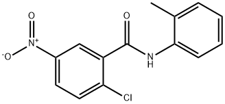 2-chloro-N-(2-methylphenyl)-5-nitrobenzamide 结构式