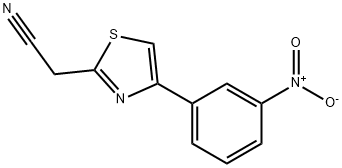 (4-(3-NITROPHENYL)-1,3-THIAZOL-2-YL)ACETONITRILE 结构式
