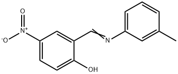 2-{[(3-methylphenyl)imino]methyl}-4-nitrophenol 结构式