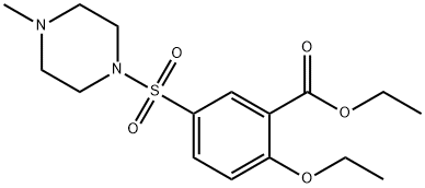 2-ETHOXY-5-[(4-METHYL-1-PIPERAZINYL)SULFONYL]BENZOIC ACID ETHYL ESTER 结构式