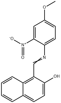 1-{[(4-methoxy-2-nitrophenyl)imino]methyl}-2-naphthol 结构式