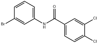 N-(3-bromophenyl)-3,4-dichlorobenzamide 结构式