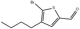 5-溴-4-丁基噻吩-2-甲醛 结构式