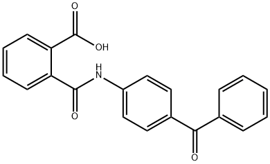 2-[(4-benzoylanilino)carbonyl]benzoic acid 结构式