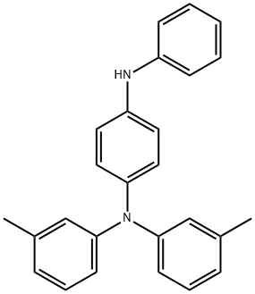 N1-PHENYL-N4,N4-DI-M-TOLYLBENZENE-1,4-DIAMINE 结构式
