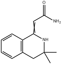 (3,3-dimethyl-3,4-dihydroisoquinolin-1(2H)-ylidene)acetamide 结构式