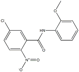 5-chloro-N-(2-methoxyphenyl)-2-nitrobenzamide 结构式