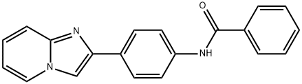 N-(4-imidazo[1,2-a]pyridin-2-ylphenyl)benzamide 结构式