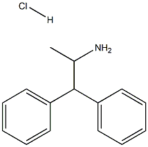 1,1-二苯基丙烷-2-胺盐酸 结构式