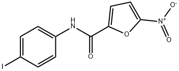 N-(4-碘苯基)-5-硝基呋喃-2-甲酰胺 结构式