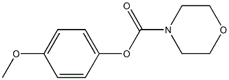 4-methoxyphenyl 4-morpholinecarboxylate 结构式