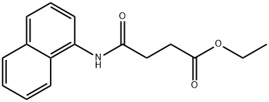ethyl 4-(1-naphthylamino)-4-oxobutanoate 结构式