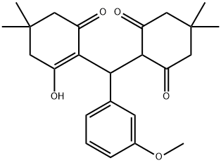 2-[(2-hydroxy-4,4-dimethyl-6-oxo-1-cyclohexen-1-yl)(3-methoxyphenyl)methyl]-5,5-dimethyl-1,3-cyclohexanedione 结构式