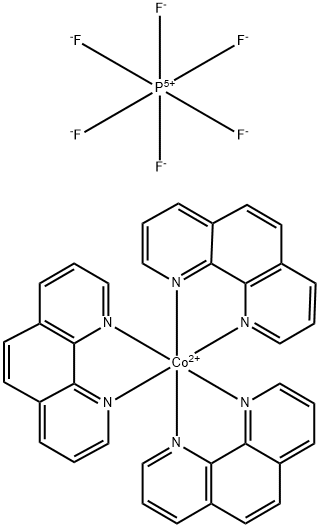 三(1,10-菲咯啉)钴(II)二(六氟磷酸)盐 结构式