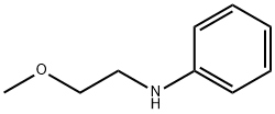 N-(2-甲氧基乙基)苯胺 结构式