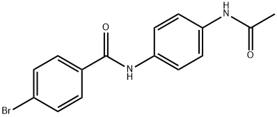 N-[4-(acetylamino)phenyl]-4-bromobenzamide 结构式
