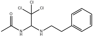 N-{2,2,2-trichloro-1-[(2-phenylethyl)amino]ethyl}acetamide 结构式