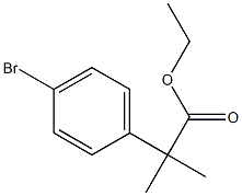 2-(4-溴苯基)-2-甲基丙酸乙酯 结构式