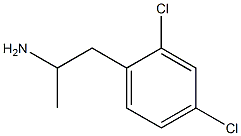 1-(2,4-二氯苯基)丙烷-2-胺 结构式