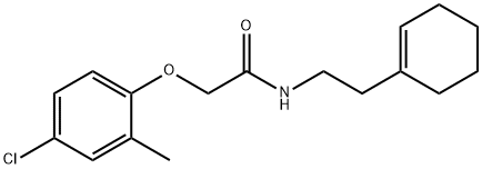 2-(4-chloro-2-methylphenoxy)-N-[2-(1-cyclohexen-1-yl)ethyl]acetamide 结构式