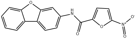 N-(二苯并[B,D]呋喃-3-基)-5-硝基呋喃-2-甲酰胺 结构式