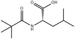 (2S)-2-(2,2-二甲基丙酰氨基)-4-甲基戊酸 结构式