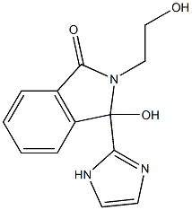 3-hydroxy-2-(2-hydroxyethyl)-3-(1H-imidazol-2-yl)-1-isoindolinone 结构式