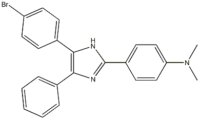 4-[5-(4-bromophenyl)-4-phenyl-1H-imidazol-2-yl]-N,N-dimethylaniline 结构式