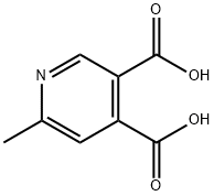 6-甲基吡啶-3,4-二羧酸 结构式