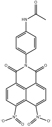 N-[4-(6,7-bisnitro-1,3-dioxo-1H-benzo[de]isoquinolin-2(3H)-yl)phenyl]acetamide 结构式