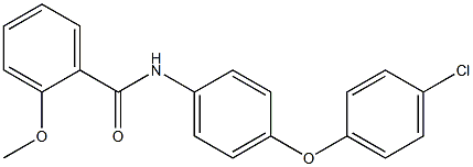 N-[4-(4-chlorophenoxy)phenyl]-2-methoxybenzamide 结构式