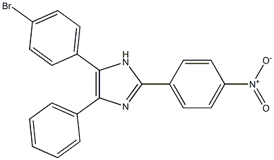 5-(4-bromophenyl)-2-{4-nitrophenyl}-4-phenyl-1H-imidazole 结构式