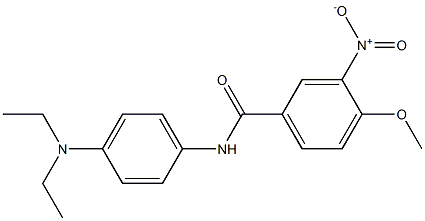 N-[4-(diethylamino)phenyl]-3-nitro-4-methoxybenzamide 结构式