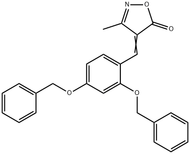 4-[2,4-bis(benzyloxy)benzylidene]-3-methyl-5(4H)-isoxazolone 结构式