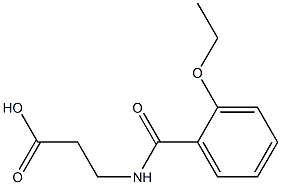3-[(2-ethoxybenzoyl)amino]propanoic acid 结构式