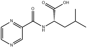 N-(2-Pyrazinylcarbonyl)-L-leucine 结构式