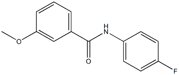 N-(4-fluorophenyl)-3-methoxybenzamide 结构式