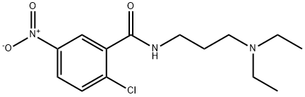 2-chloro-N-[3-(diethylamino)propyl]-5-nitrobenzamide 结构式