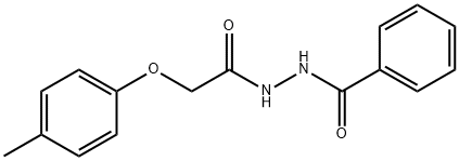 N'-[2-(4-methylphenoxy)acetyl]benzohydrazide 结构式