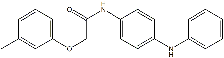 N-(4-anilinophenyl)-2-(3-methylphenoxy)acetamide 结构式
