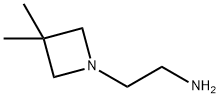 2-(3,3-二甲基氮杂环丁烷-1-基)乙-1-胺 结构式