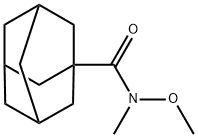 N-Methoxy-N-methyladamantane-1-carboxamide 结构式