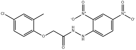 2-(4-chloro-2-methylphenoxy)-N'-(2,4-dinitrophenyl)acetohydrazide 结构式